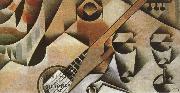 Juan Gris Banjor and cup oil painting artist